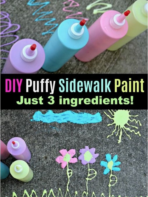 DIY Puffy Side Walk Chalk! - Little Dreamers Club