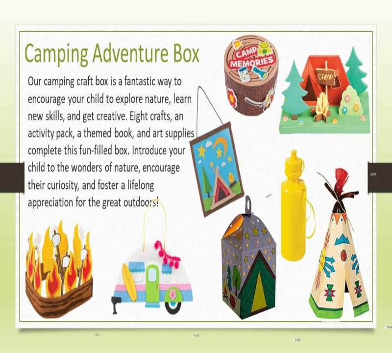 The Camping adcenture Craft Box for Ages 3-5 - Little Dreamers Club