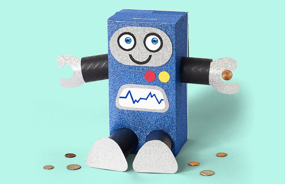 A Fun & Easy DIY Robot Bank for Little Dreamers - Little Dreamers Club
