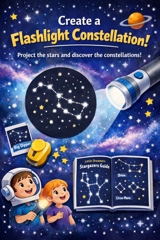 Constellation Flashlight Game: A Magical Space Activity for Kids - Little Dreamers Club