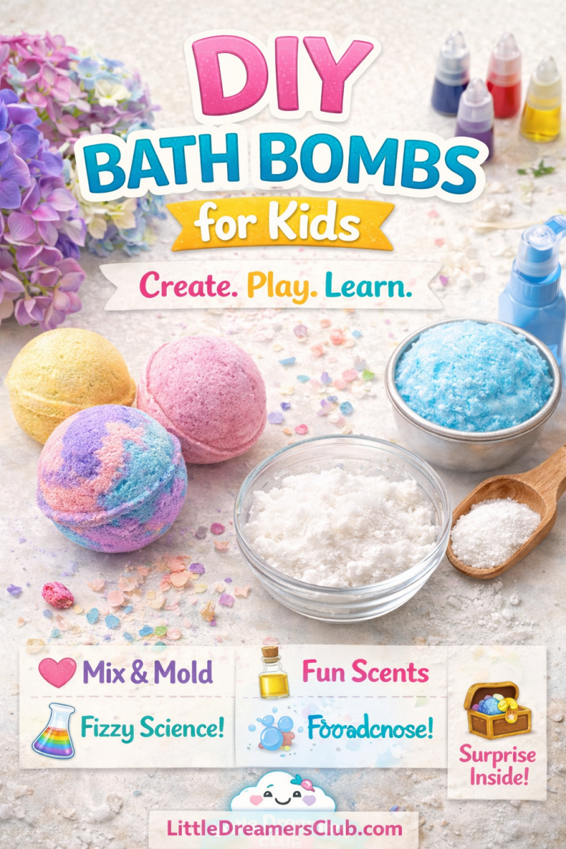 🛁 DIY Bath Bombs for Kids - Little Dreamers Club