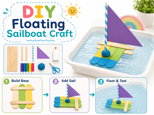 DIY Floating Sailboat Craft for Kids - Little Dreamers Club