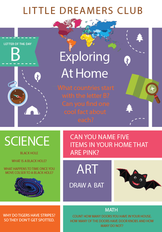 Exploring at home! - Little Dreamers Club