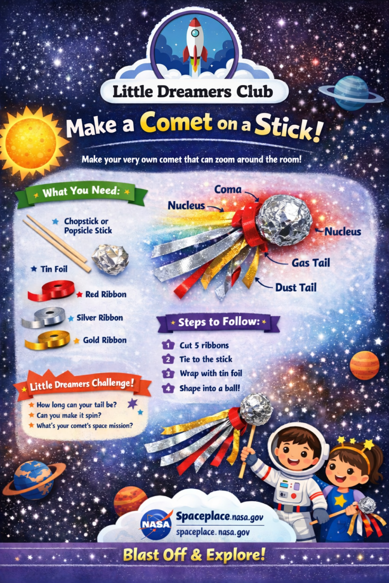 ☄️ Make a Comet on a Stick - Little Dreamers Club