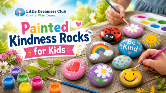 Painted Kindness Rocks for Kids: An Easy Outdoor Craft to Spread Joy - Little Dreamers Club