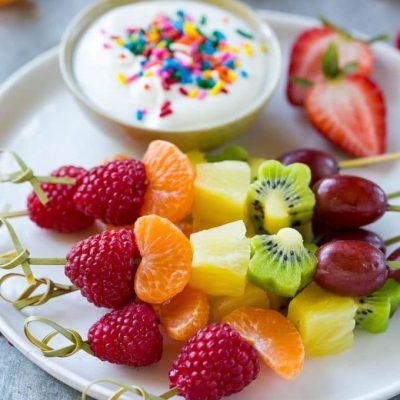Rainbow Fruit Kabobs – A Fun & Healthy Snack for Kids! - Little Dreamers Club