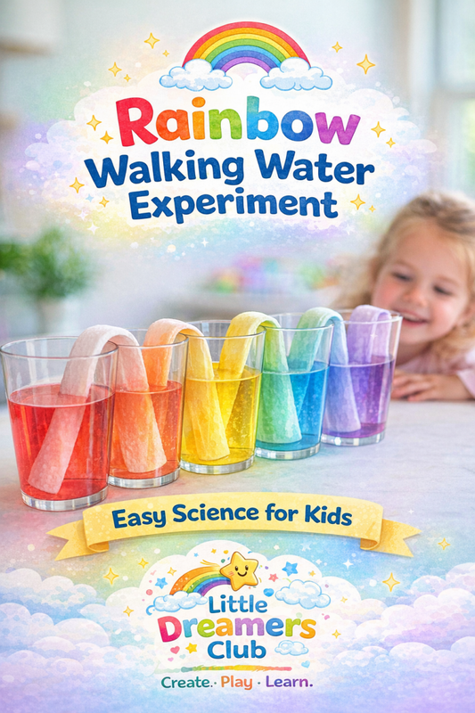 Rainbow Walking Water Science Experiment for Kids  May 4, 2025 - Little Dreamers Club