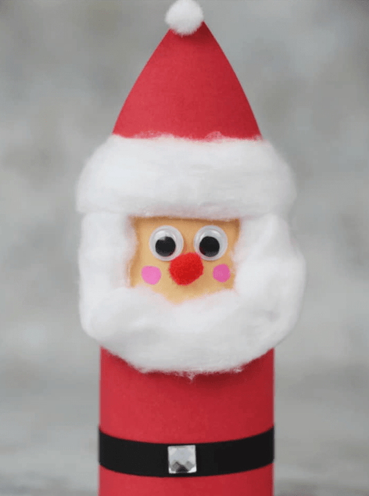 Santa Paper Roll Craft - Little Dreamers Club