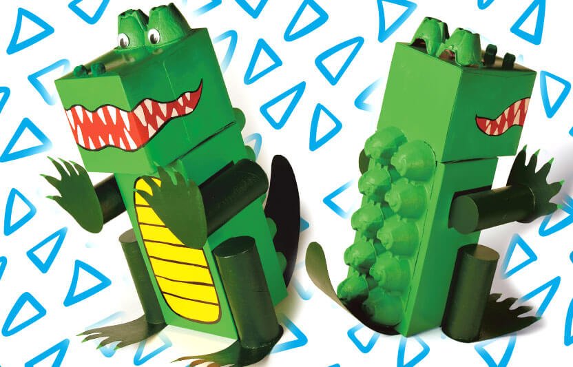 Smilin' Crocodile: A Fun Recycled Craft - Little Dreamers Club