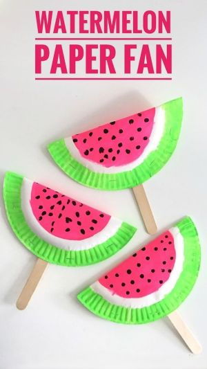 Watermelon Paper Fan - Little Dreamers Club