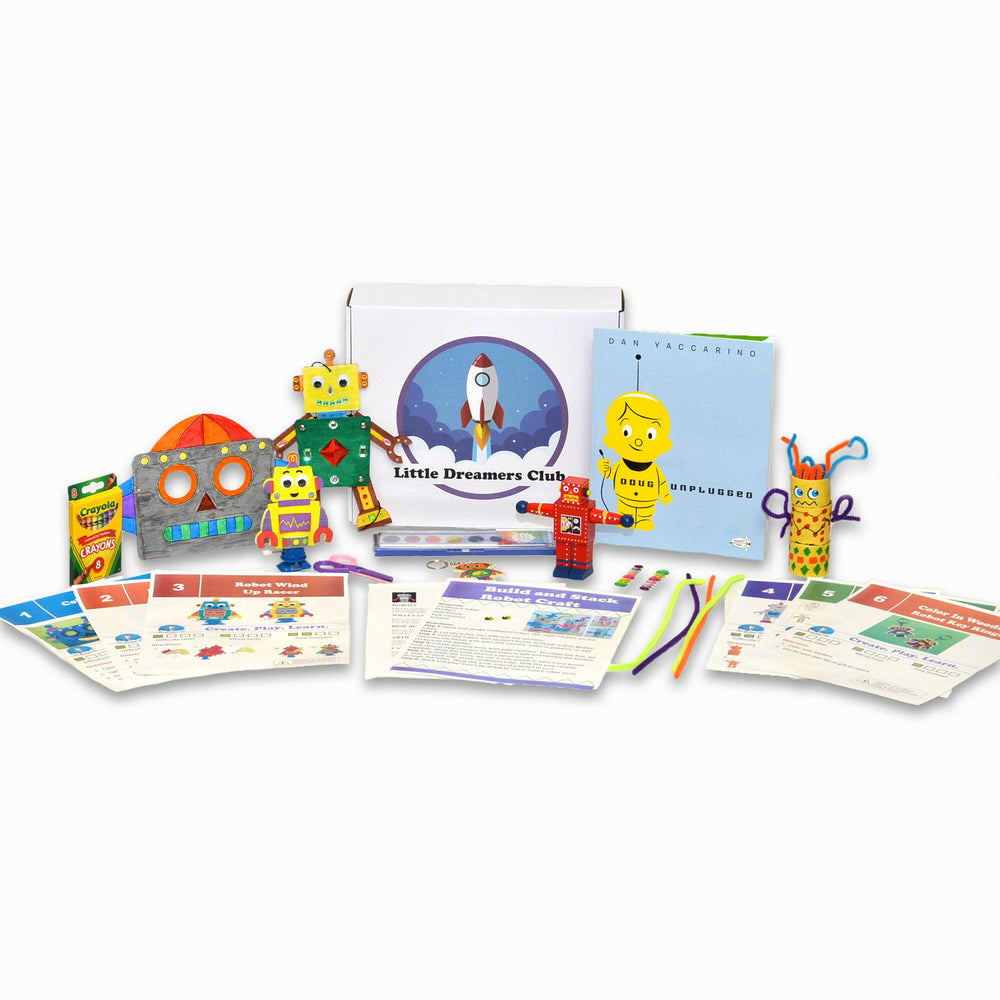 The Aliens, Monsters, & Robots Craft Box Ages 3-5.