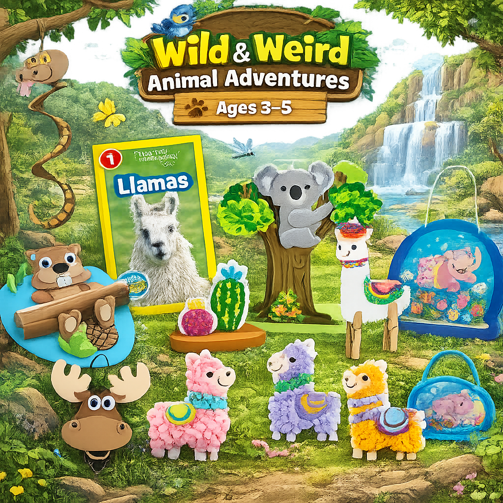 Adventurer Ages 3 - 5 | Bi - Monthly Craft Subscription Box for Kids - Little Dreamers Club