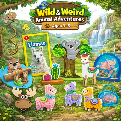 Adventurer Ages 3 - 5 | Bi - Monthly Craft Subscription Box for Kids - Little Dreamers Club