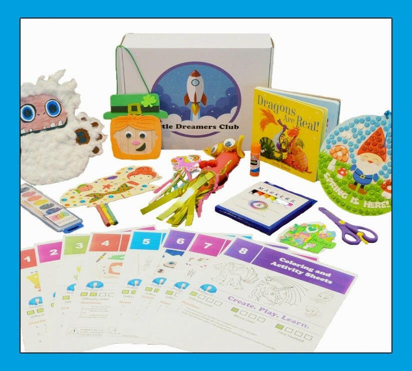 Adventurer Ages 3 - 5 - Bi - Monthly Craft Subscription Box for Kids - Little Dreamers Club