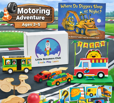 Adventurer Ages 3 - 5 | Bi - Monthly Craft Subscription Box for Kids - Little Dreamers Club