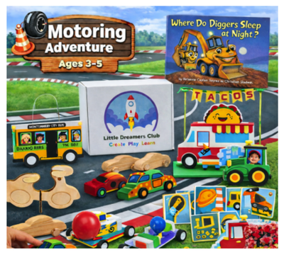 Adventurer Ages 3 - 5 | Monthly Craft Subscription Box for Kids - Little Dreamers Club