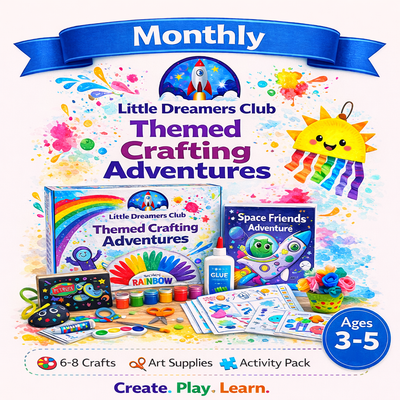 Adventurer Ages 3 - 5 | Monthly Craft Subscription Box for Kids - Little Dreamers Club