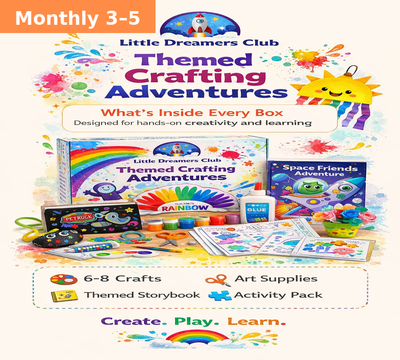 Adventurer Ages 3 - 5 | Monthly Craft Subscription Box for Kids - Little Dreamers Club