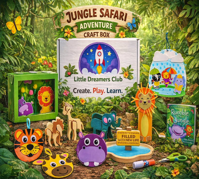 Adventurer Ages 3 - 5 | Monthly Craft Subscription Box for Kids - Little Dreamers Club