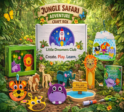 Adventurer Ages 3 - 5 | Monthly Craft Subscription Box for Kids - Little Dreamers Club