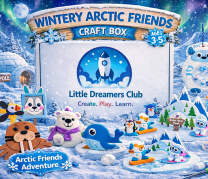 Adventurer Ages 3 - 5 | Monthly Craft Subscription Box for Kids - Little Dreamers Club