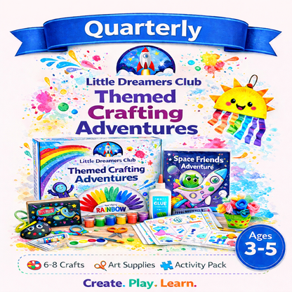 Adventurer Ages 3 - 5 | Quarterly Craft Subscription Box for Kids - Little Dreamers Club