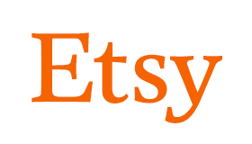 Etsy logo in orange text on white background