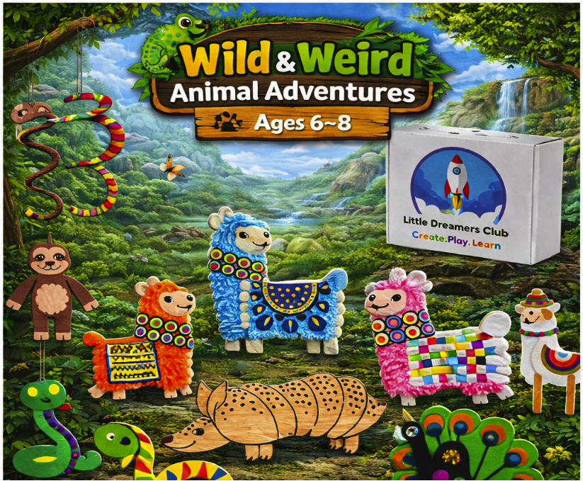 Pioneer Ages 6 - 8 | Bi - Monthly Craft Subscription Box for Kids - Little Dreamers Club