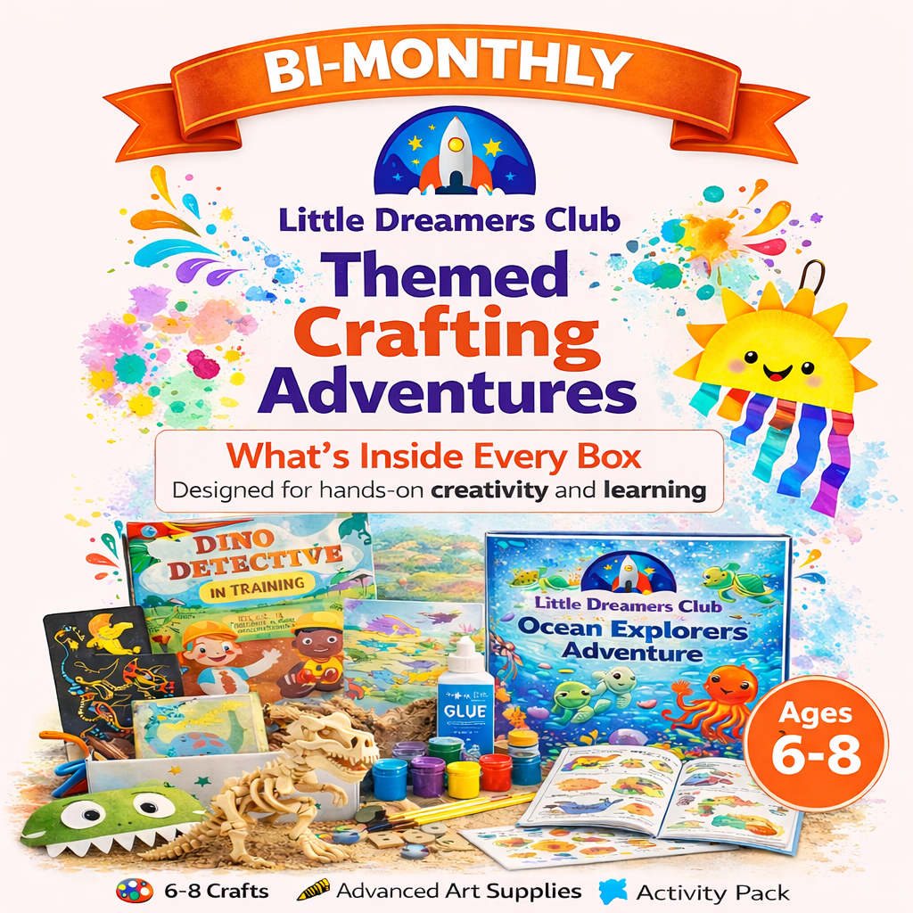 Pioneer Ages 6 - 8 | Bi - Monthly Craft Subscription Box for Kids - Little Dreamers Club