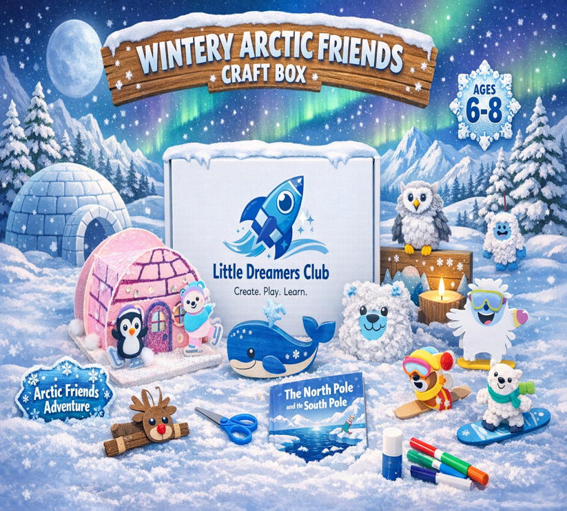 Pioneer Ages 6 - 8 | Bi - Monthly Craft Subscription Box for Kids - Little Dreamers Club
