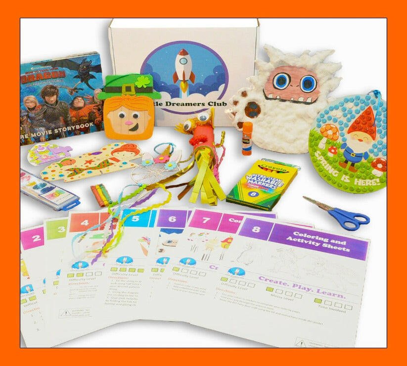 Pioneer Ages 6 - 8 - Monthly Craft Subscription Box for Kids - Little Dreamers Club