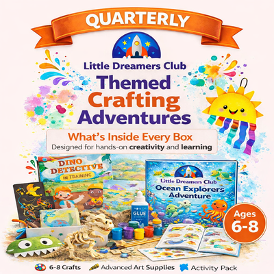 Pioneer Ages 6 - 8 | Quarterly Craft Subscription Box for Kids - Little Dreamers Club