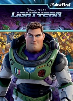 Character from Disney Pixar's Lightyear with a futuristic suit book on a colorful background