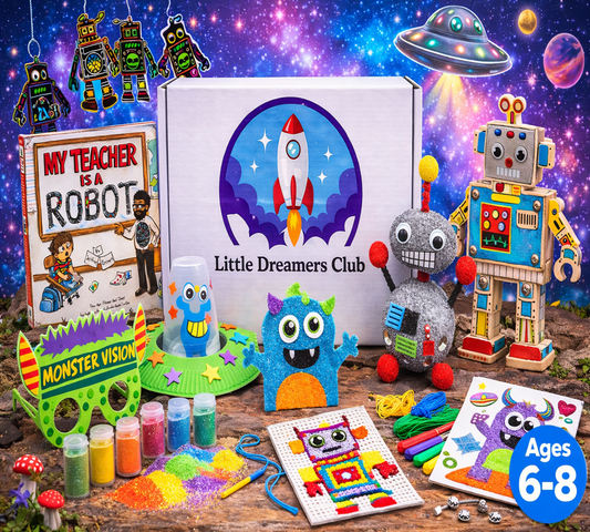 The Aliens, Monsters, & Robots Box! Ages 6 - 8 - Little Dreamers Club