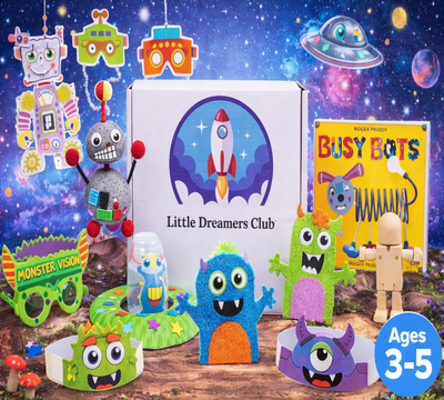 The Aliens, Monsters, & Robots Craft Box Ages 3 - 5 - Little Dreamers Club