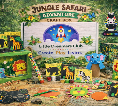 The Awesome Jungle Adventure Craft Box Ages 6 - 8 - Little Dreamers Club