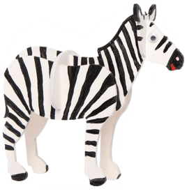 Zebra illustration on a transparent background
