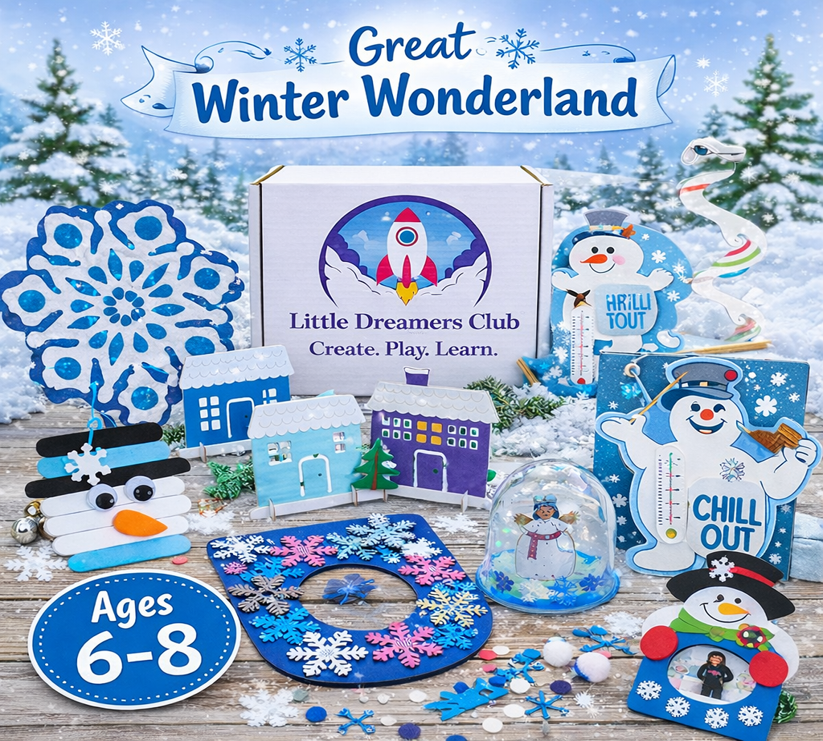 The Great Winter Wonderland Craft Box Ages 6 - 8 - Little Dreamers Club
