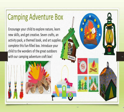 The Incredible Camping Adventure Craft Box for Ages 6-8.