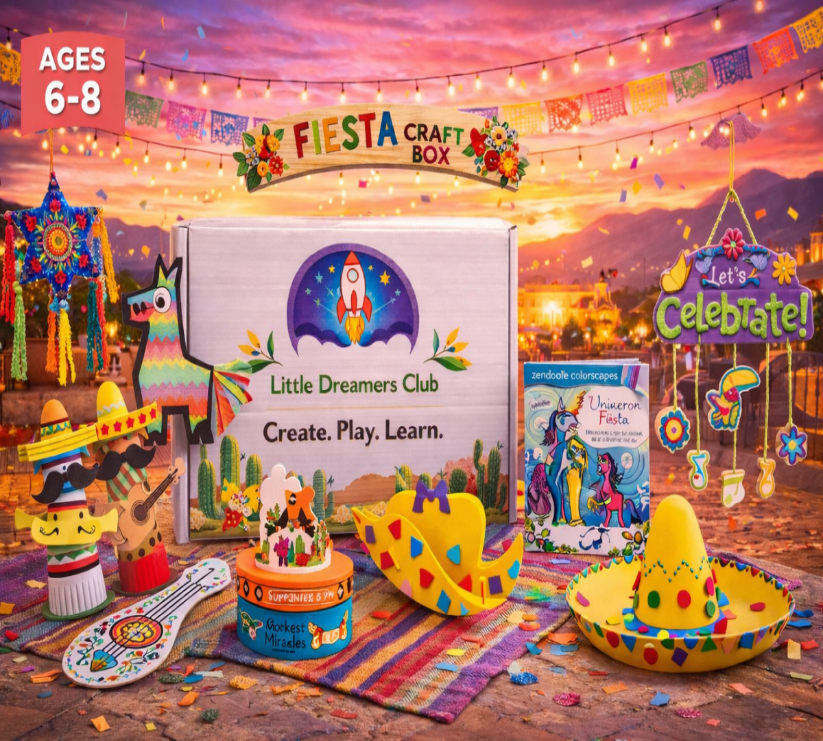 The Incredible Fiesta Fun Craft Box, Ages 6 - 8 - Little Dreamers Club