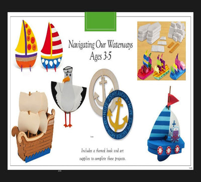 The Navigating Our Water Ways craft Box Ages 3-5.