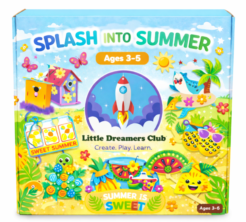 The Splash into Summer Craft Box, Ages 3 - 5 - Little Dreamers Club