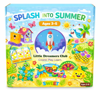 The Splash into Summer Craft Box, Ages 3 - 5 - Little Dreamers Club