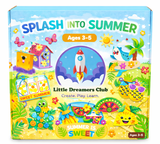 The Splash into Summer Craft Box, Ages 3 - 5 - Little Dreamers Club