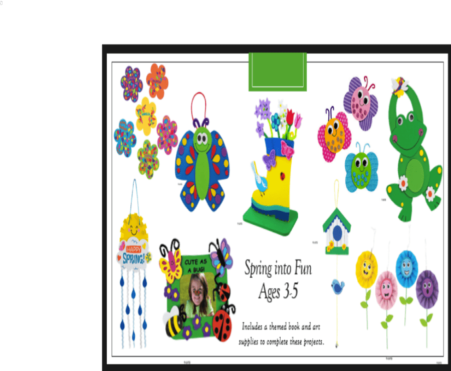 The Spring into Fun Craft Box, Ages 3 - 5 - Little Dreamers Club