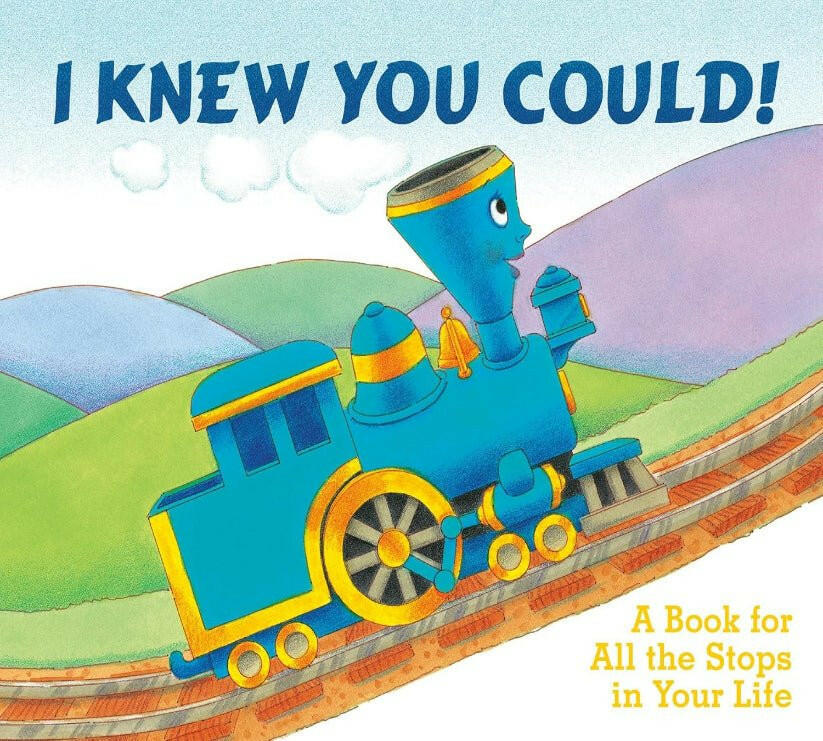 Photo cover of the I Knew You Could book included in the Tiny Tracks Train Craft box
