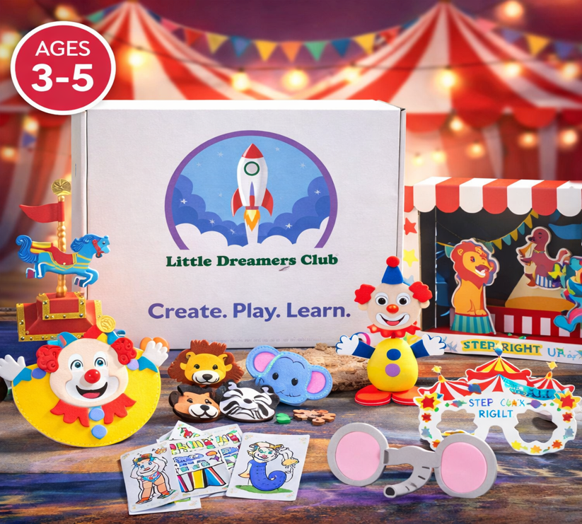 The Under the Big Top Craft Box, Ages 3 - 5 - Little Dreamers Club