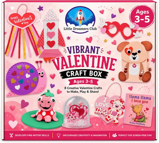 The Vibrant Valentine Craft Box Ages 3 - 5 - Little Dreamers Club