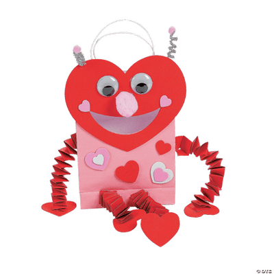 Heart-shaped character with a pink body and red limbs on a transparent background