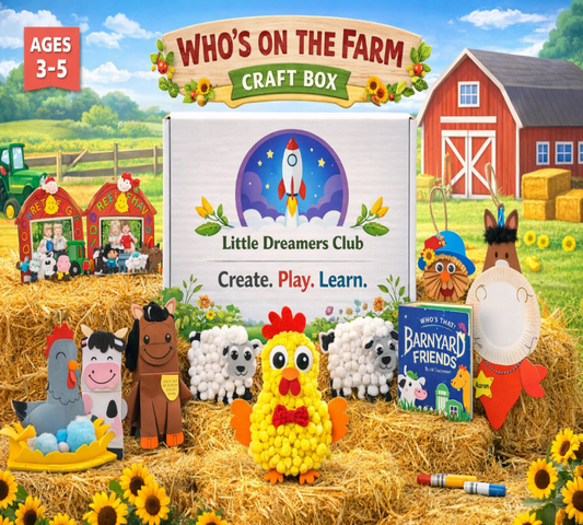 The Who's on the Farm Craft Box, Ages 3 - 5 - Little Dreamers Club